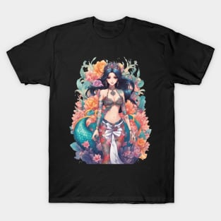 Black Hair Serpent Lady T-Shirt